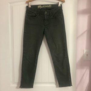 Madewell Olive Green Skinny Crops